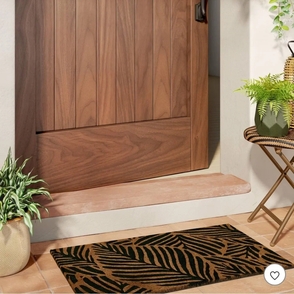 🌴 Tropical Palm Rectangular Outdoor Doormat | Threshold